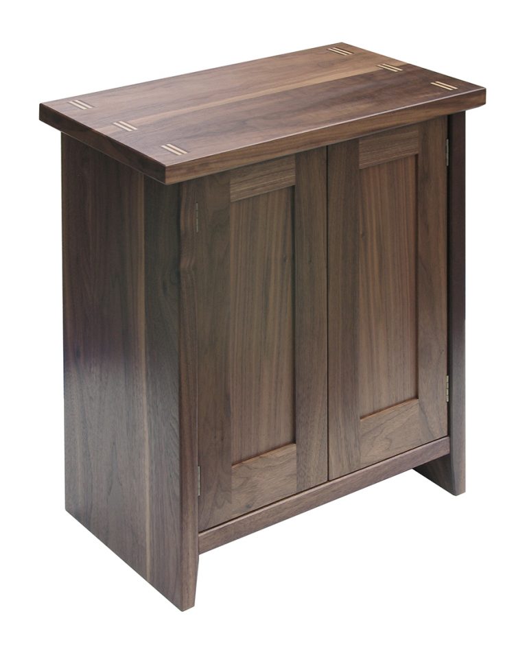 Cabinet in American Black Walnut with Maple detailing